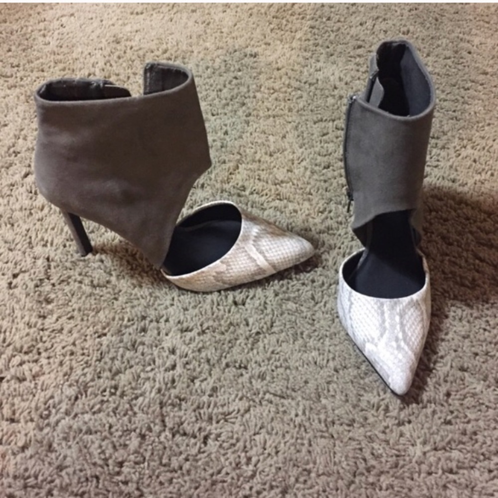 Steven Steve Madden Snake Print Heels